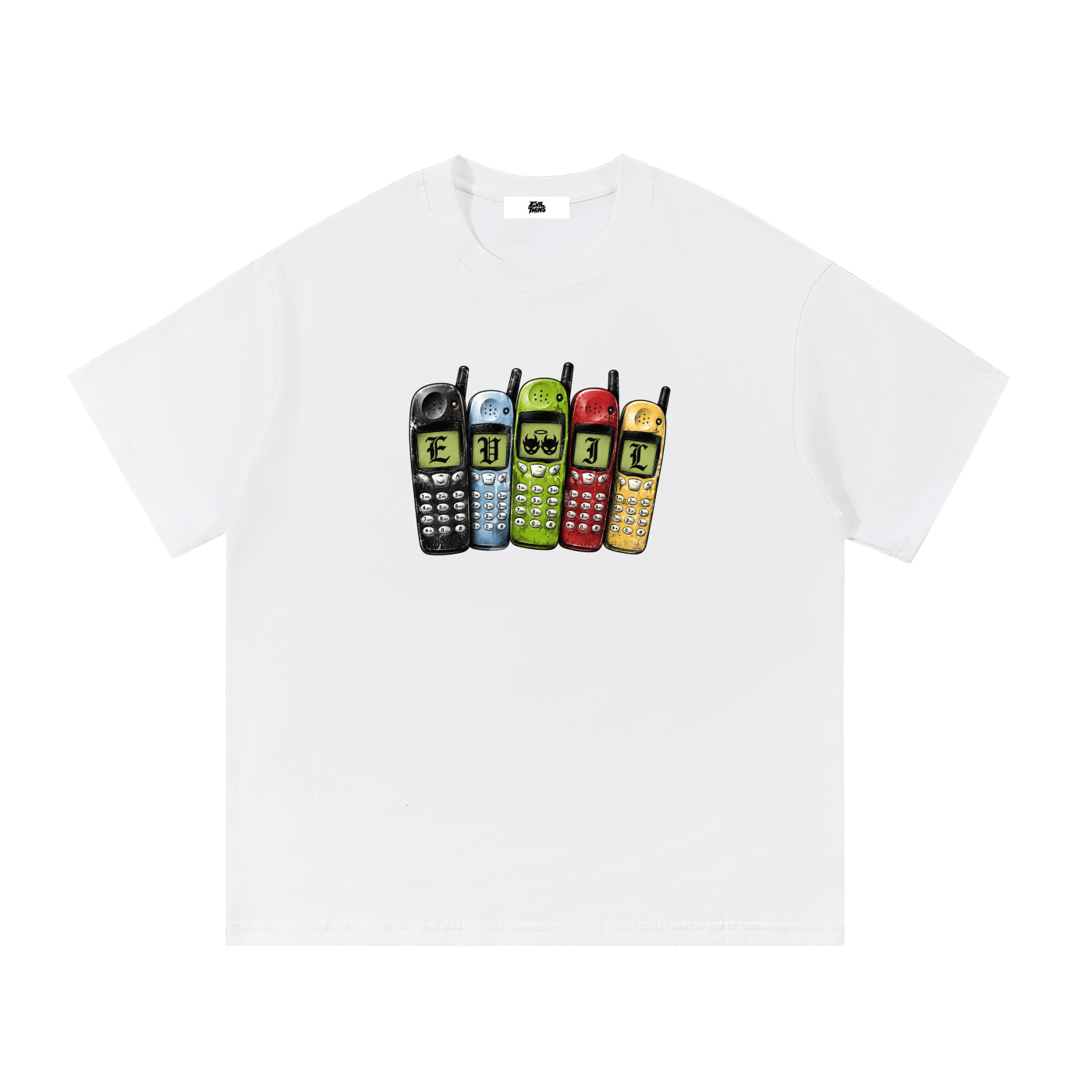 'PHONE' TEE [WHITE]