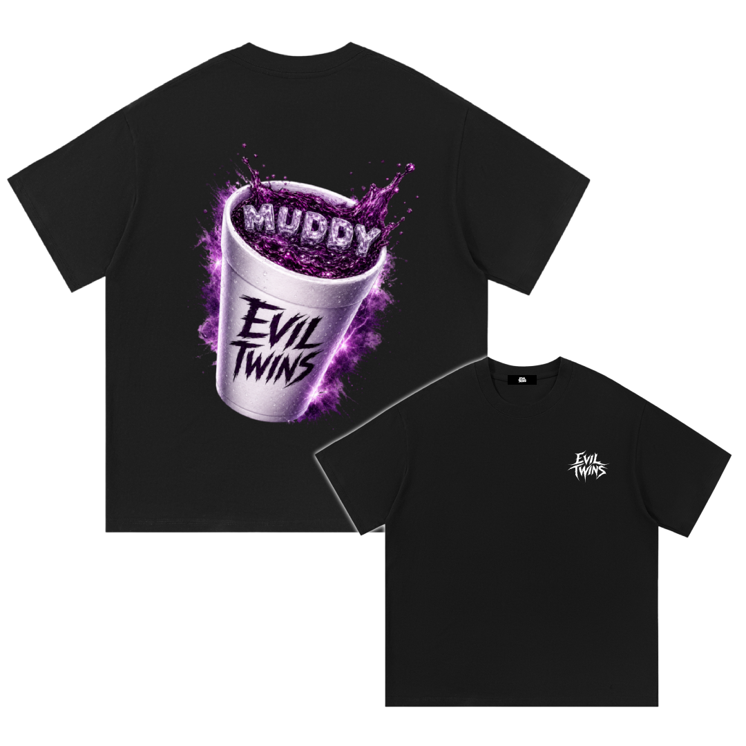 'MUDDY' TEE [BLACK]