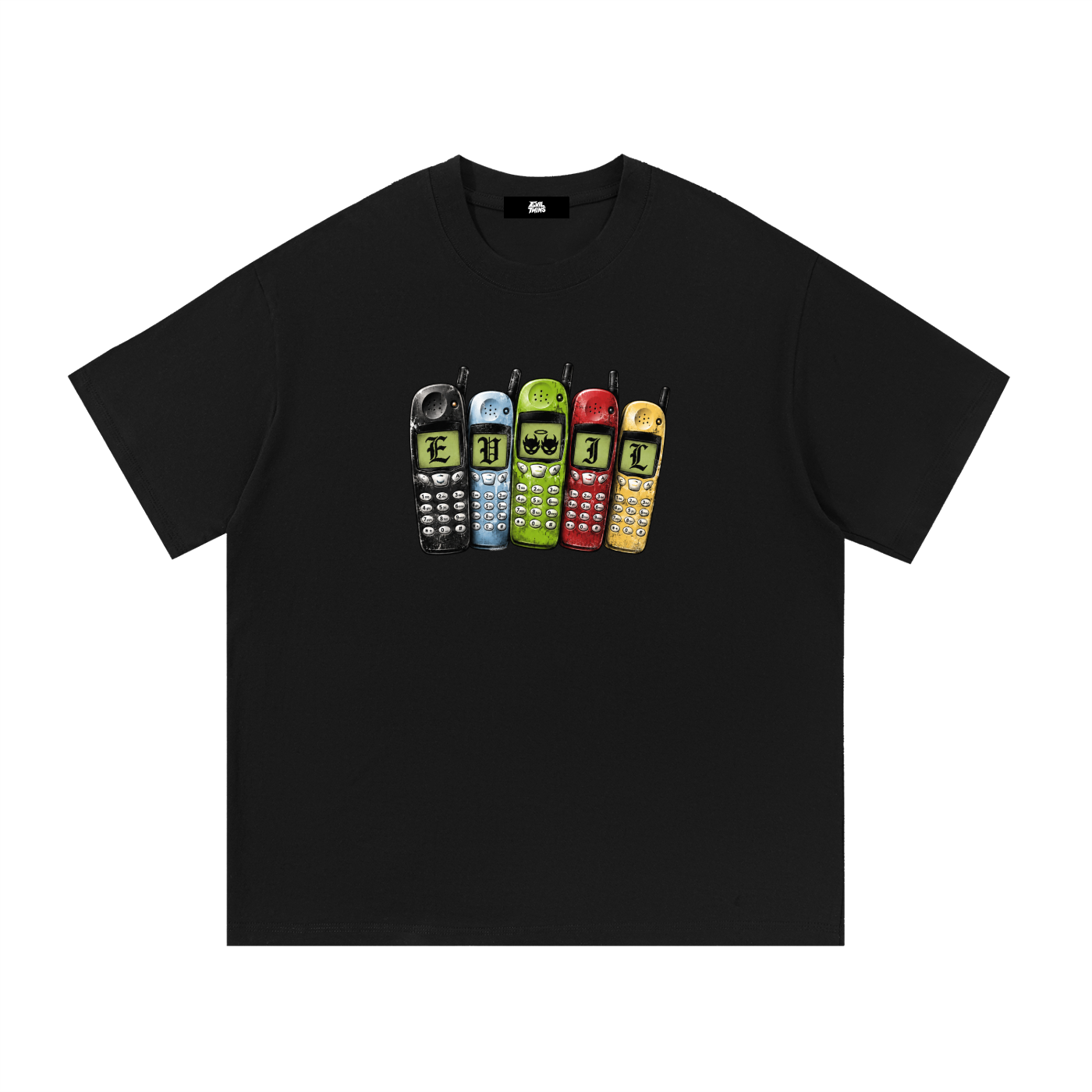 'PHONE' TEE [BLACK]